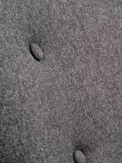 SKALBORGFauteuil/repose-pieds SKALBORG tissu gris foncé/chêne