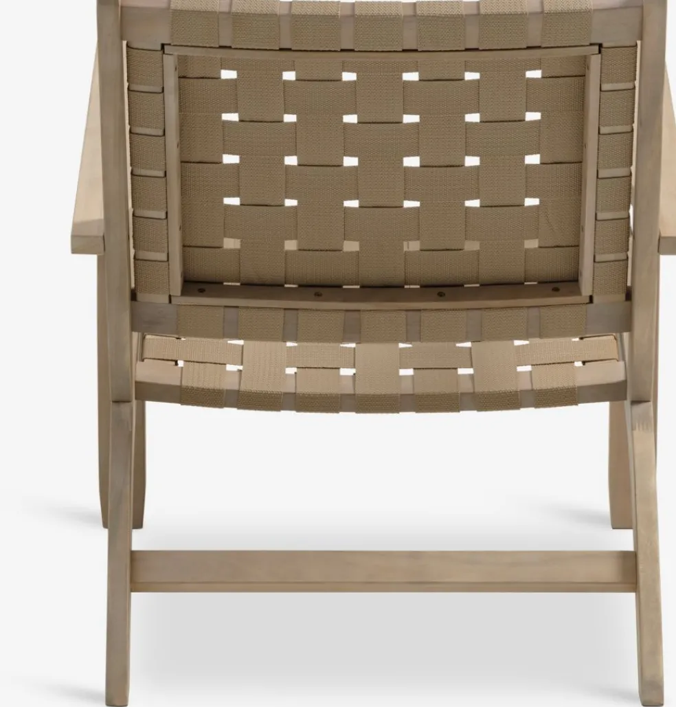 SKARAFauteuil lounge d'extérieur SKARA bois d'acacia massif