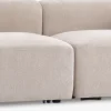 SKEJBYCanapé modulable SKEJBY 2 personnes tissu beige