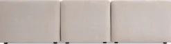 SKEJBYCanapé modulable SKEJBY 3 personnes a/pouf tissu beige