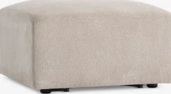 SKEJBYModule canapé SKEJBY méridienne/pouf tissu beige