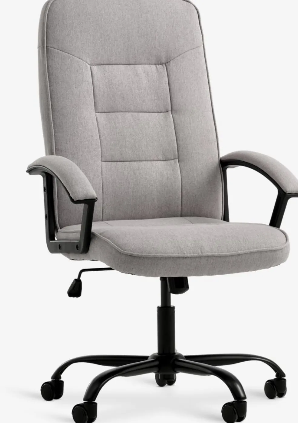 SKODSBORGFauteuil de bureau SKODSBORG tissu gris/noir