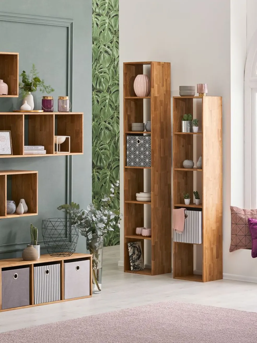 SKYUMÉtagère SKYUM 6 tablettes chêne naturel