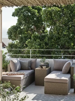 SOLNAEnsemble lounge modulable SOLNA 4 personnes naturel