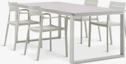 SONNERUP + INGSTRUPSONNERUP L215 table + 4 INGSTRUP chaises beige