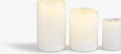 SORENBougie pilier LED SOREN Ø8xH10cm blanc