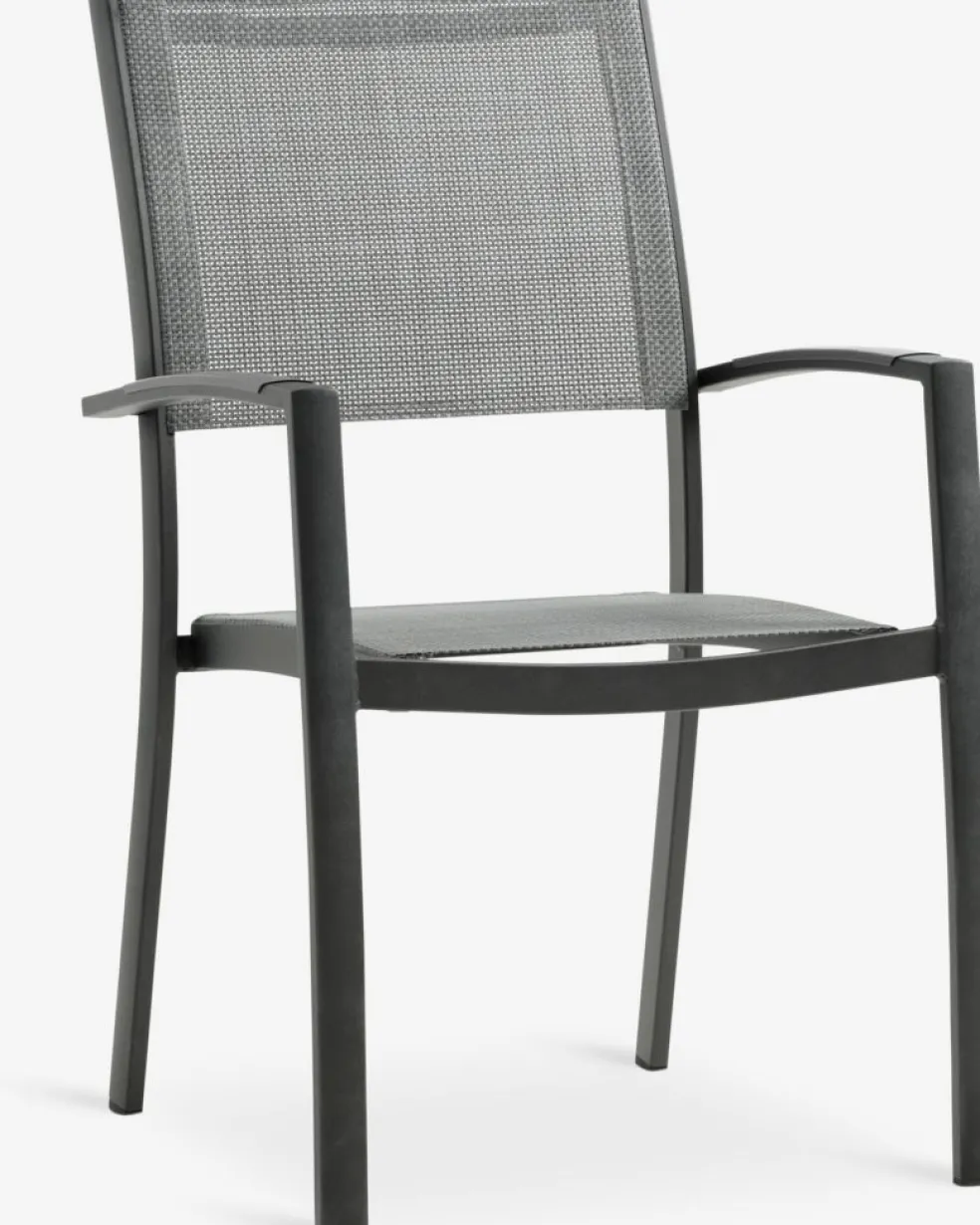 STENUNGSUND + STRANDBYSTENUNGSUND L60 table + 2 STRANDBY chaises gris