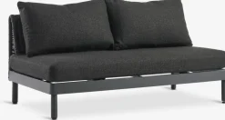 STORLIEN + VOSSEnsemble lounge STORLIEN travertin + VOSS 2 personnes noir