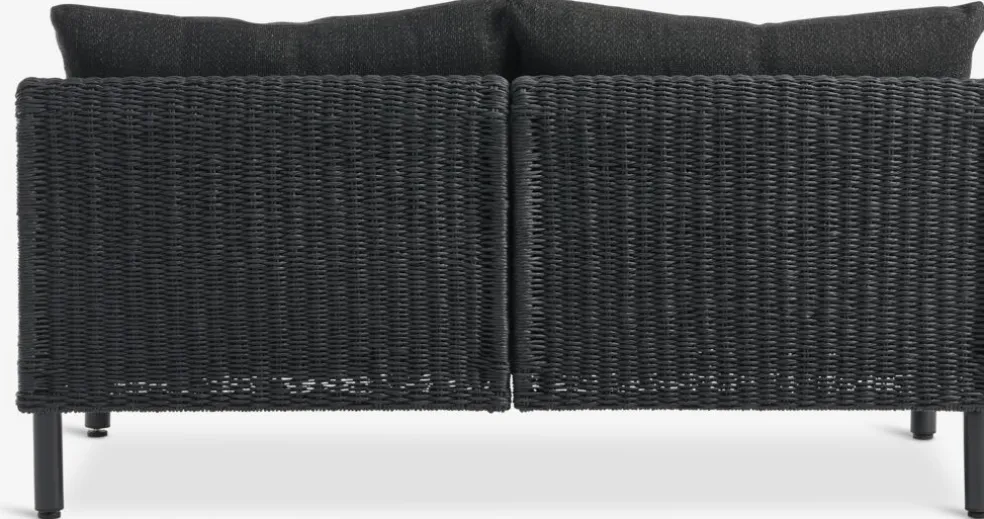 STORLIEN + VOSSEnsemble lounge STORLIEN travertin + VOSS 2 personnes noir
