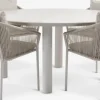 SURNADAL + GILJASURNADAL Ø150 table + 4 GILJA chaises beige
