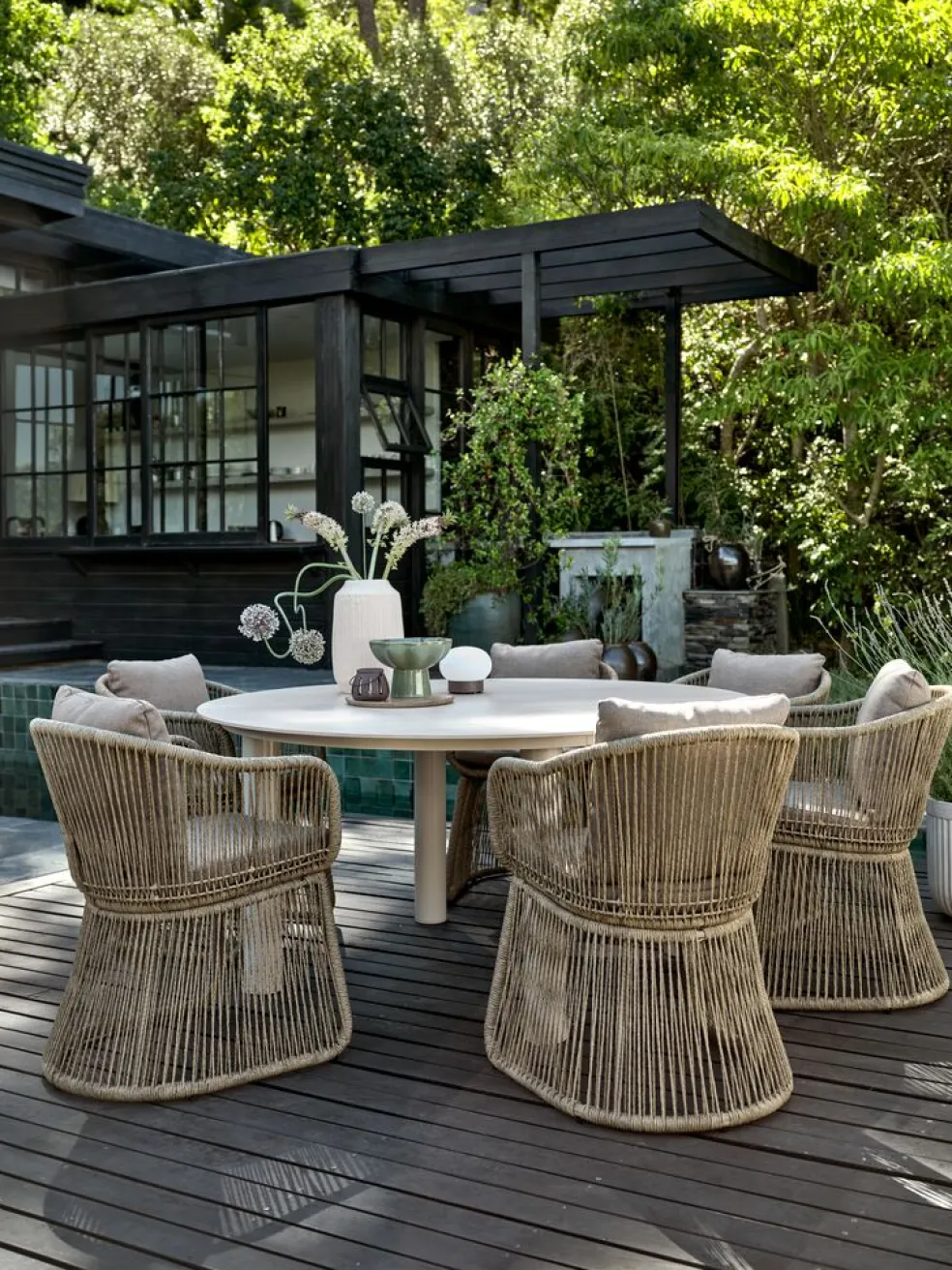 SURNADALTable de jardin SURNADAL Ø150 beige