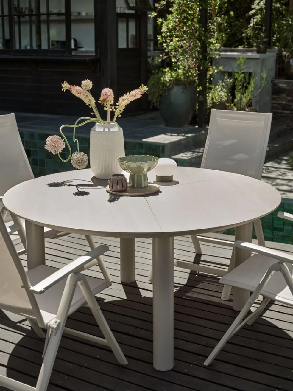SURNADALTable de jardin SURNADAL Ø150 beige