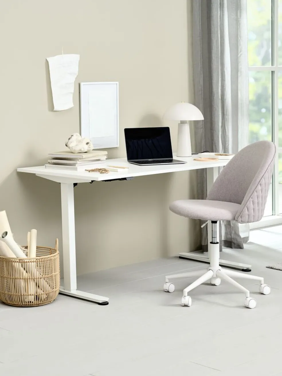 SVANEKEBureau à hauteur réglable SVANEKE 70x140 blanc