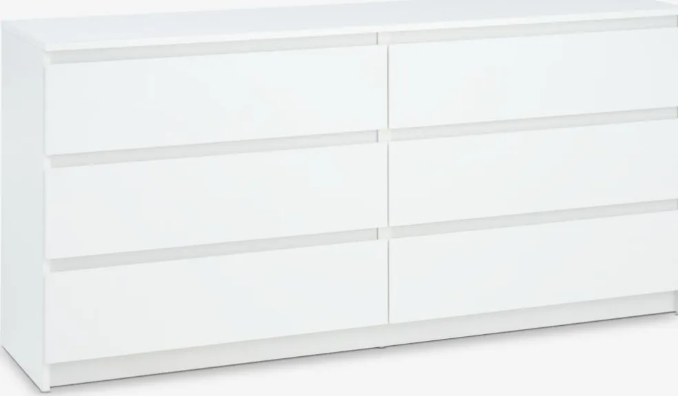 TANGECommode 3+3 tiroirs TANGE blanc