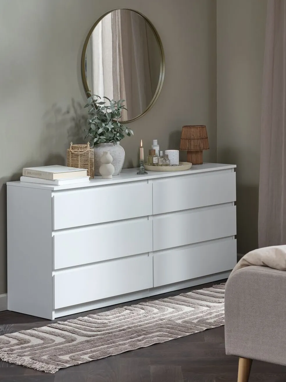 TANGECommode 3+3 tiroirs TANGE blanc