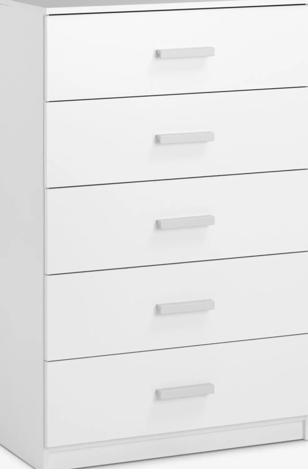 TAPDRUPCommode 5 tiroirs larges TAPDRUP blanc