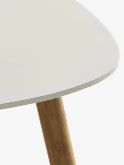TAPSBout de canapé TAPS 40x40 blanc/bambou