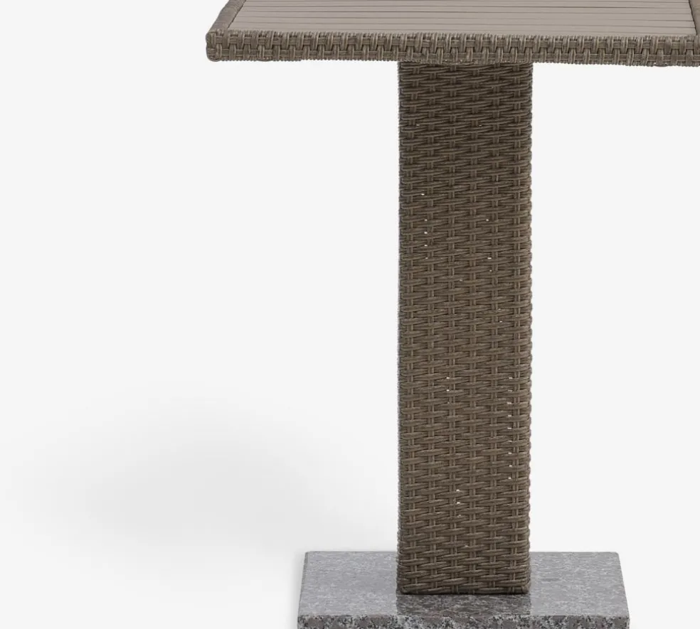 THY + AIDTTHY L60 table + 2 AIDT chaises naturel
