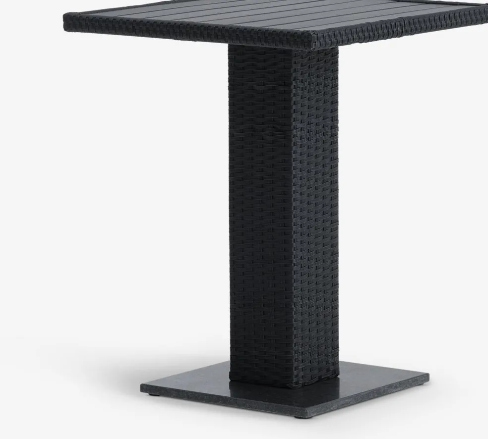 THY + GUDHJEMTHY L60 table + 2 GUDHJEM chaises noir