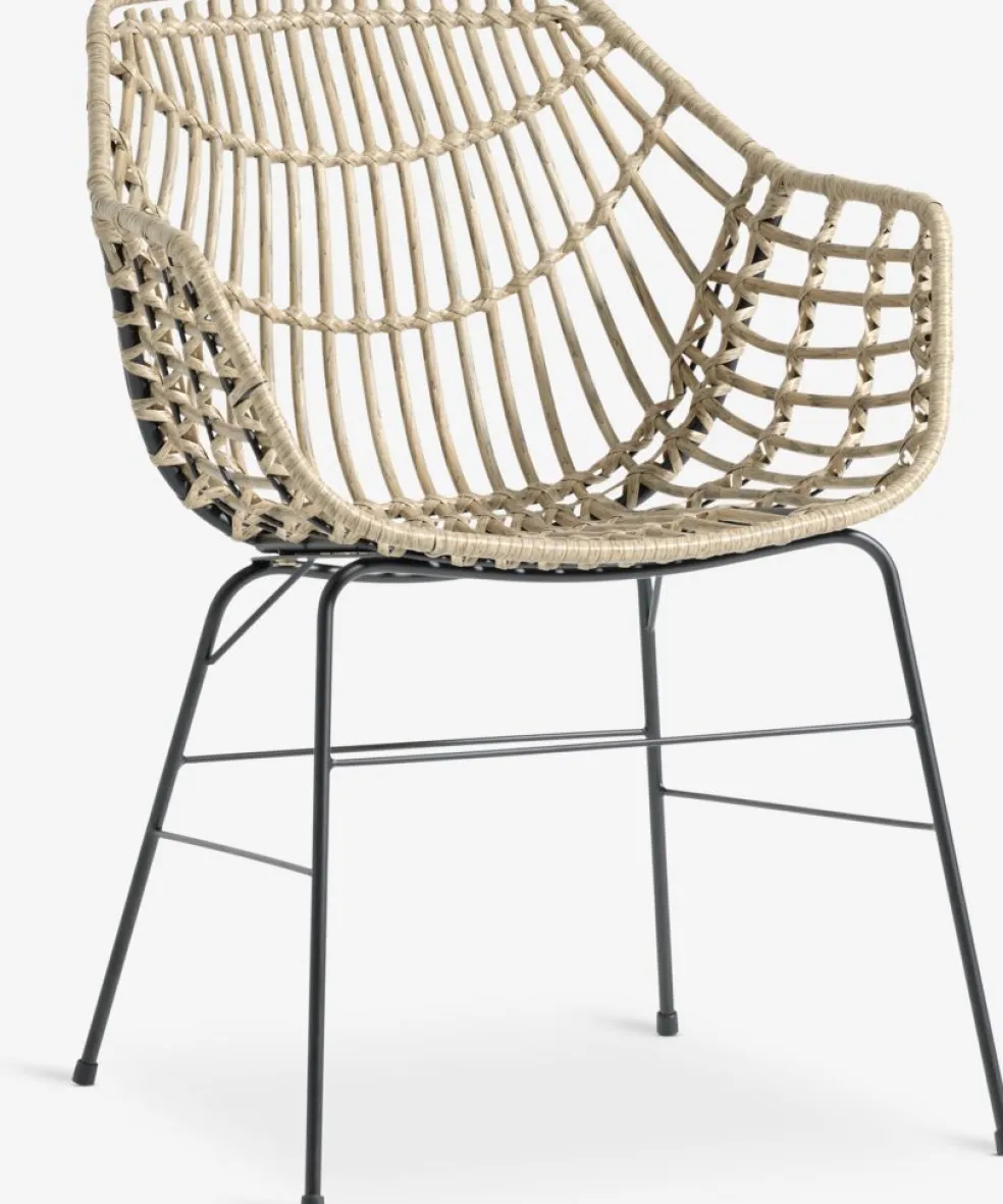 THY + ILDERHUSETHY L60 table + 2 ILDERHUSE chaises naturel