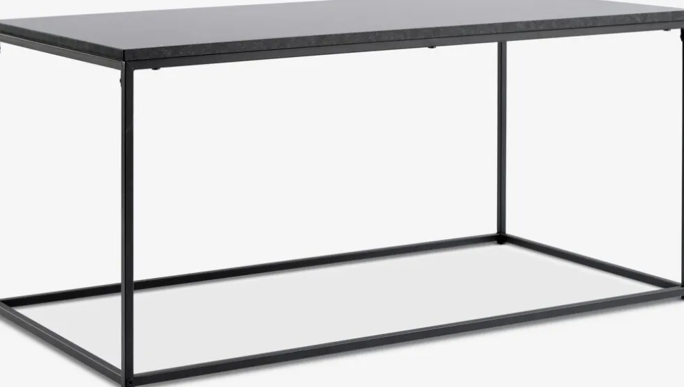 TROSTERUDTable basse TROSTERUD 50x100 coloris marbre/noir