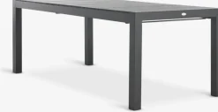TYDAL + HEMSEDALTYDAL L208/272 table + 4 HEMSEDAL chaises noir