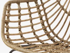 UDBYNEDER + ILDERHUSEUDBYNEDER Ø120 table teck + 4 ILDERHUSE chaises natural