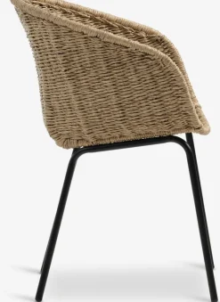UDBYNEDER + TUERNEUDBYNEDER Ø120 table teck + 4 TUERNE chaises naturel