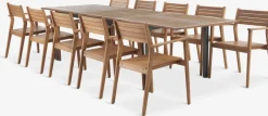 ULBJERG + HAMRAULBJERG L214/297 table + 4 HAMRA chaises eucalyptus
