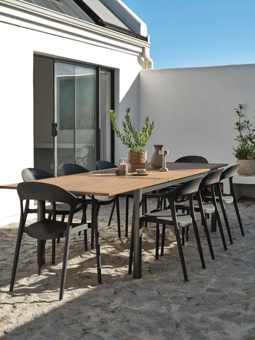 ULBJERGTable de jardin ULBJERG l99xl214/297 eucalyptus