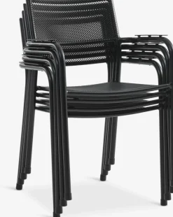 UVDAL + HEMSEDALUVDAL L223 table eucalyptus + 4 HEMSEDAL chaises noir