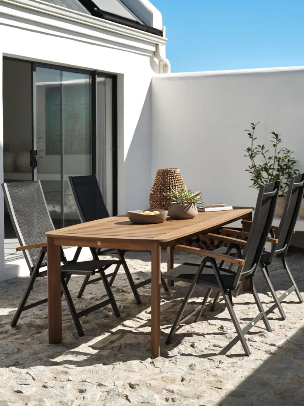 UVDALTable de jardin UVDAL l95xL223 eucalyptus