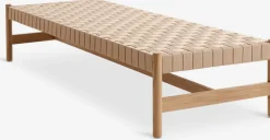 VADEHAVETBanquette VADEHAVET 189x67 tissu naturel/chêne naturel