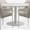 VAMDRUP + GILJAVAMDRUP Ø120 table + 4 GILJA chaises beige