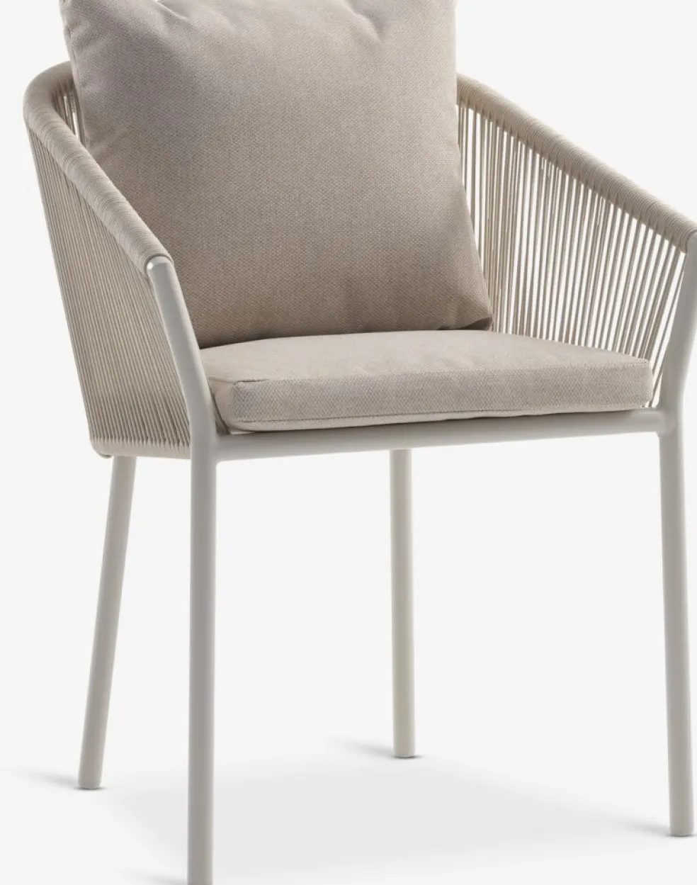 VAMDRUP + GILJAVAMDRUP Ø120 table + 4 GILJA chaises beige