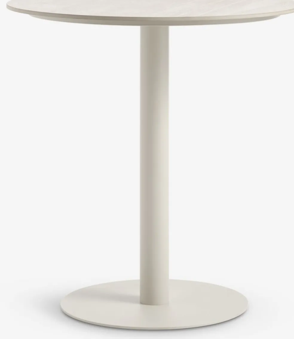 VAMDRUP + GILJAVAMDRUP Ø70 table + 2 GILJA chaises beige