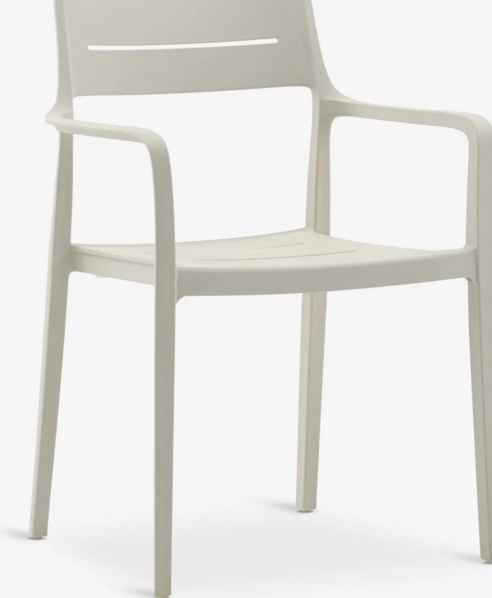 VAMDRUP + INGSTRUPVAMDRUP Ø70 table + 2 INGSTRUP chaises beige