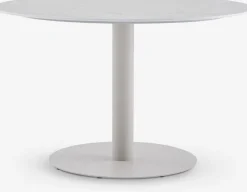 VAMDRUP + TAGMARKVAMDRUP Ø120 table + 4 TAGMARK chaises beige