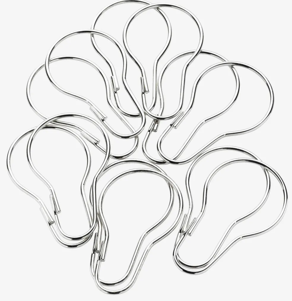 VARAAnneaux rideau douche VARA 12pcs/pqt