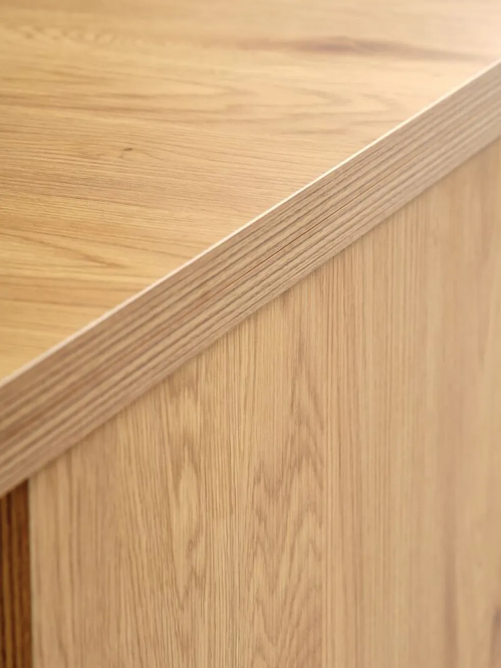VARDETable basse VARDE L80/160 a/plateau dépliant coloris chêne
