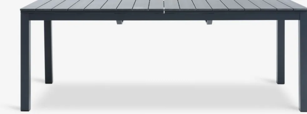 VATTRUP + GAMMELBYVATTRUP L206/321 table noir +4 GAMMELBY chaises gris