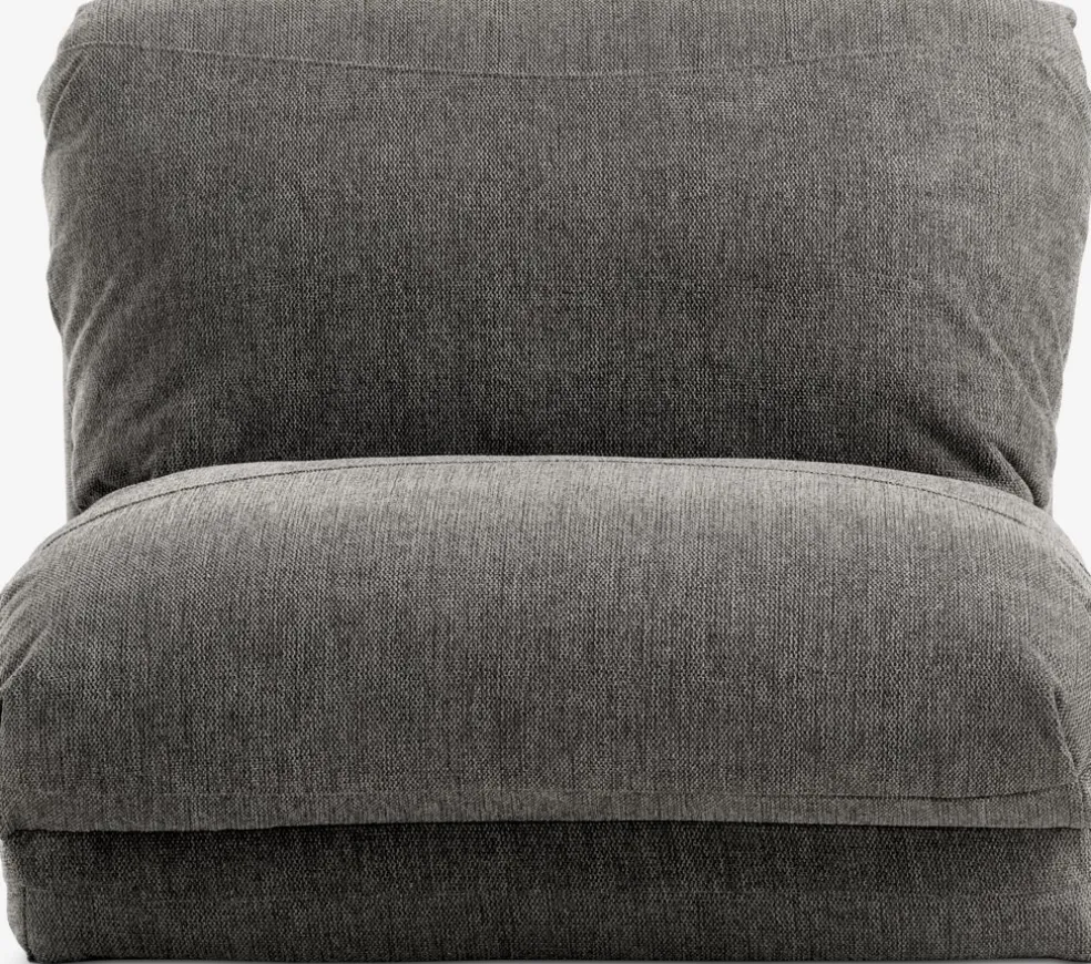 VEGGERFauteuil convertible VEGGER tissu gris