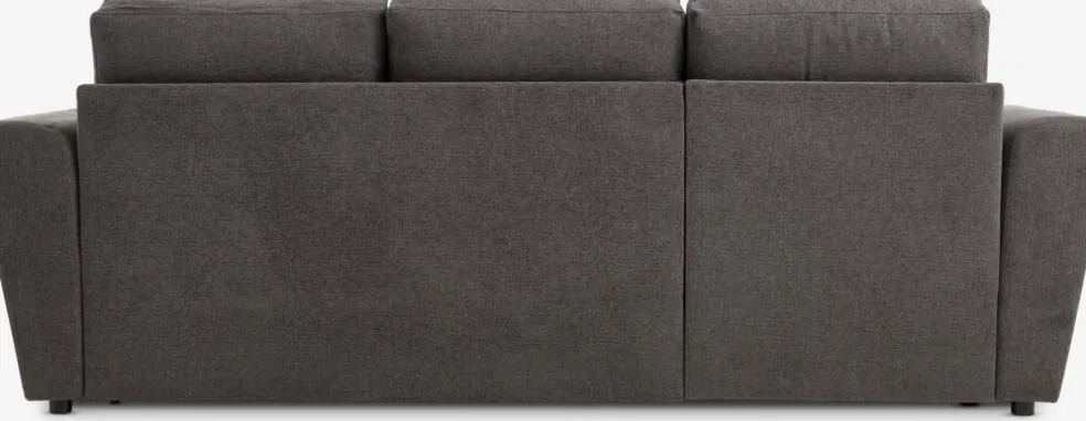 VEJLBYCanapé convertible avec méridienne VEJLBY tissu gris foncé