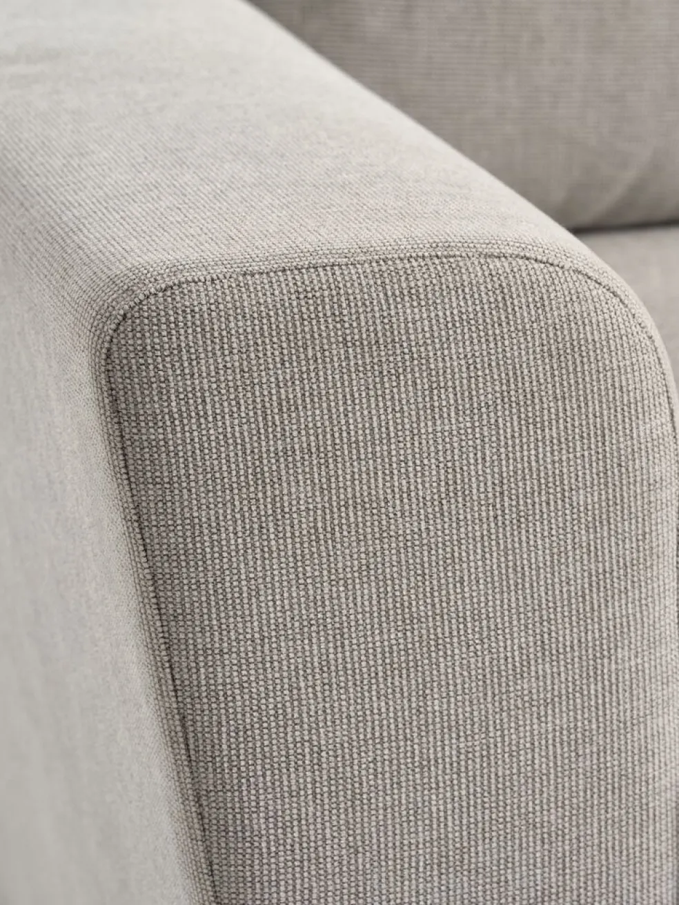 VEJLBYCanapé convertible méridienne VEJLBY tissu sable clair