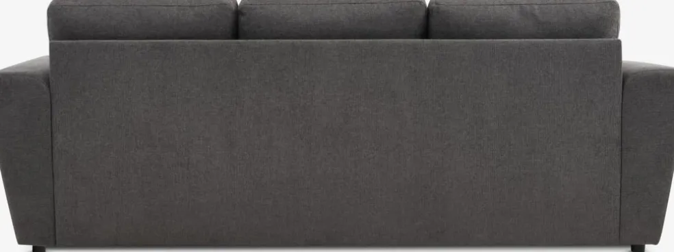 VEJLBYCanapé convertible VEJLBY 3 places tissu gris foncé