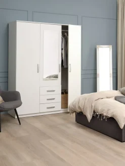 VELLERUPArmoire VELLERUP 151x200 combi blanc