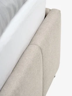 VEMMELEVCadre de lit VEMMELEV a/rangement 140x190 tissu beige