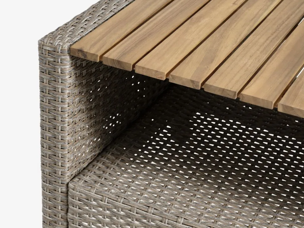 VENEnsemble lounge VEN 4 personnes a/méridienne naturel