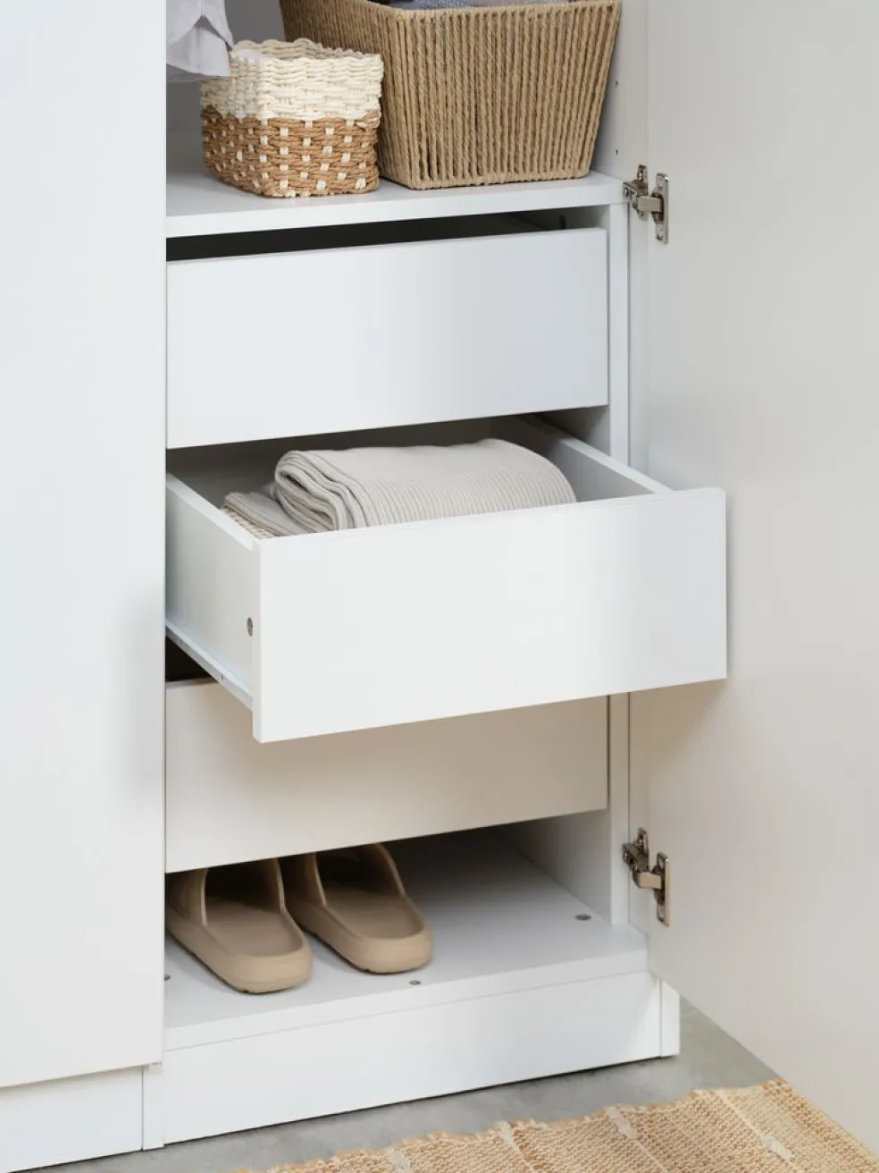 VIBYÉlément à tiroir pour armoire VIBY 3 tiroirs blanc