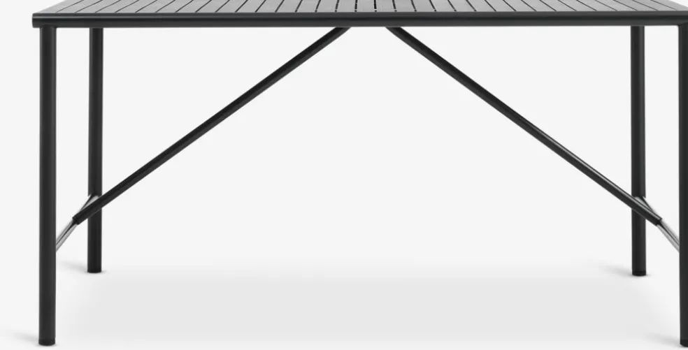 VIERLI + TRILLEVALLENVIERLI L149 table + 4 TRILLEVALLEN chaises noir